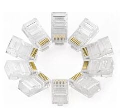 Rj-45 8P 8C Plug Jack (100'lü Paket)