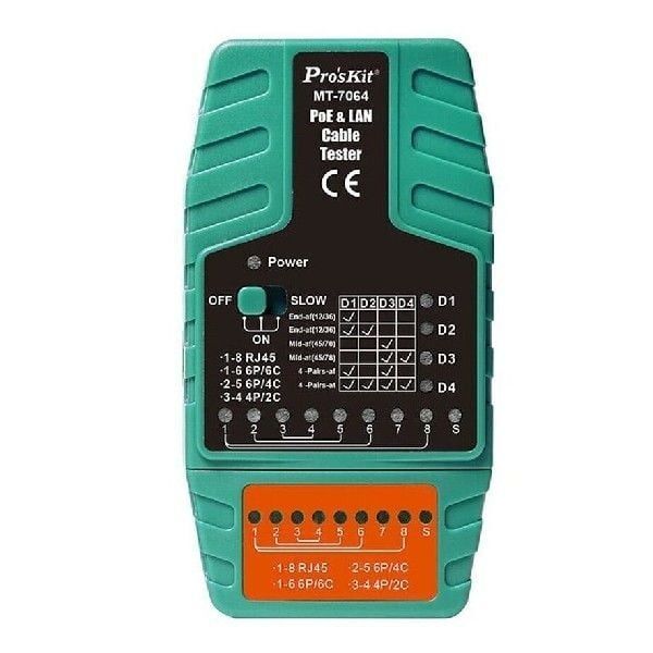 Proskit MT-7064 PoE ve LAN Kablo Test Cihazı