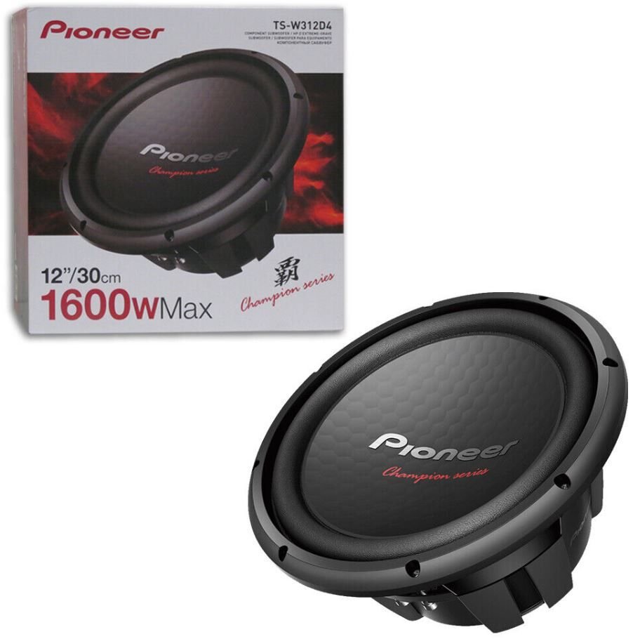 Pioneer TS-W312D4 1600 Watt 30 Cm Subwoofer Çift Bobinli Oto Hoparlör