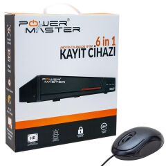 POWERMASTER 4 MP DESTEKLİ 4 KANAL 2160P NVR KAYIT CİHAZI