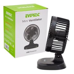 EVEREST EFN-503 7 MASA ÜSTÜ SİYAH USB FAN