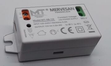 Mervesan MT-06-12İ 12V 0.5 Amper Adaptör