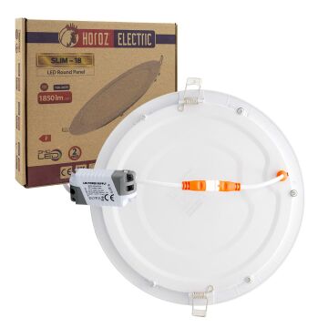 Horoz Slim-18 6400K 18w Beyaz SMD Sıva Altı Panel Led 2'li Paket