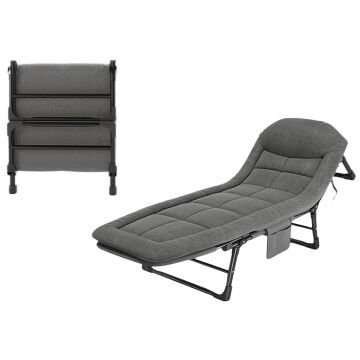 Sunup SN-26975 Taşınabilir Ayarlanabilir 5 Kademe Sünger Kamp Yatak Şezlong (Kazayağı)