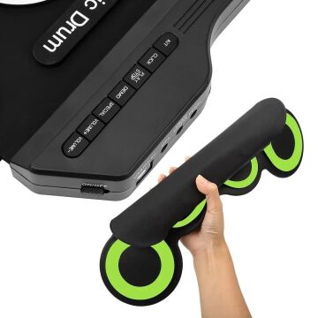 Magicvoice G3002R 7 Ped Gökkuşağı Renkli Elektronik Roll Up Davul Kiti