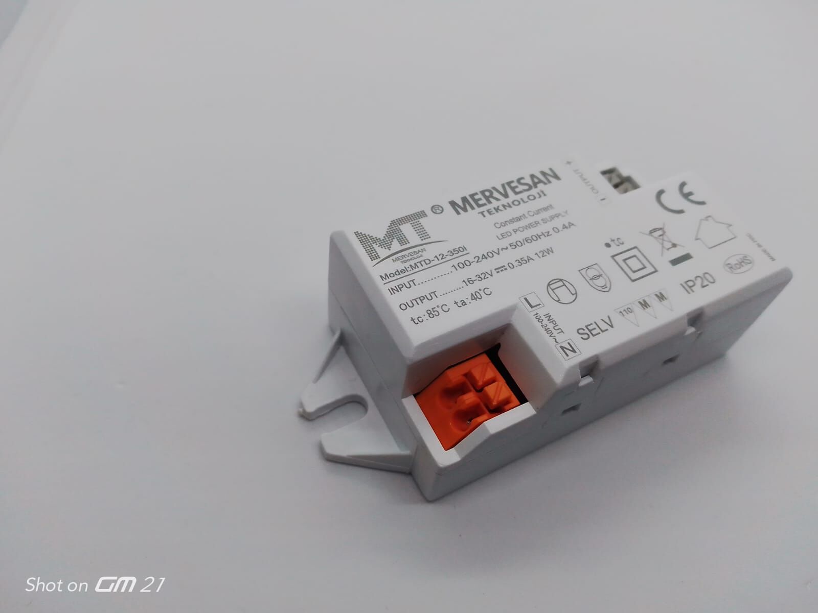 MERVESAN MTD-12-350i 16-32VDC 350 mA IP30 LED Sürücü