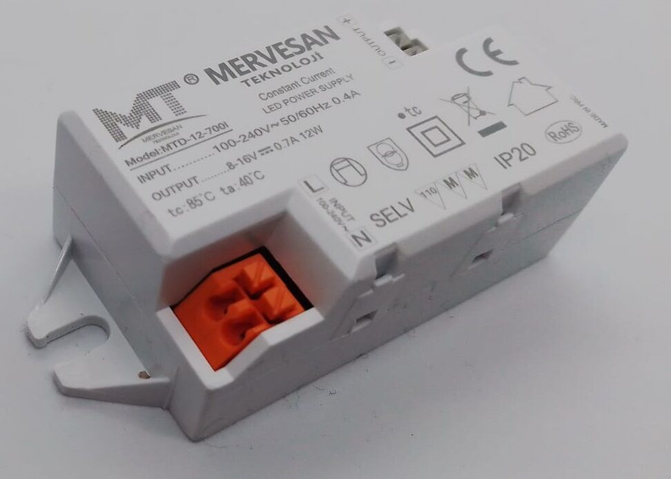 MERVESAN MTD-12-700i 8-16VDC 700 mA IP30 LED Sürücü