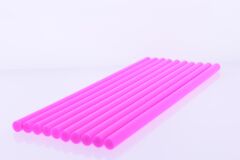 Winnboss Sıcak Silikon Mum Çubuk Pembe - Kalın 11x300mm 10*lu Paket