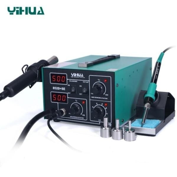 Yihua 852D+SE Pump Sıcak Hava Üflemeli Pompalı Havya İstasyonu