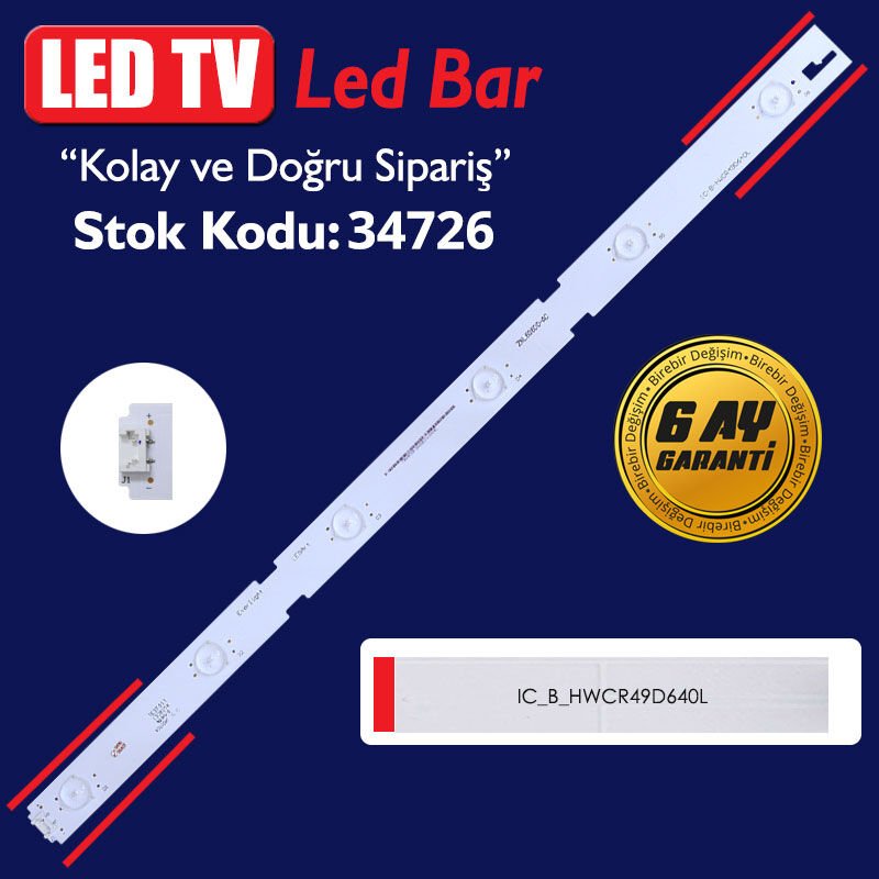 IC-B-HWCR49D640L - ZNL60600-AC - 54 CM 6 LEDLİ - (WK-22)