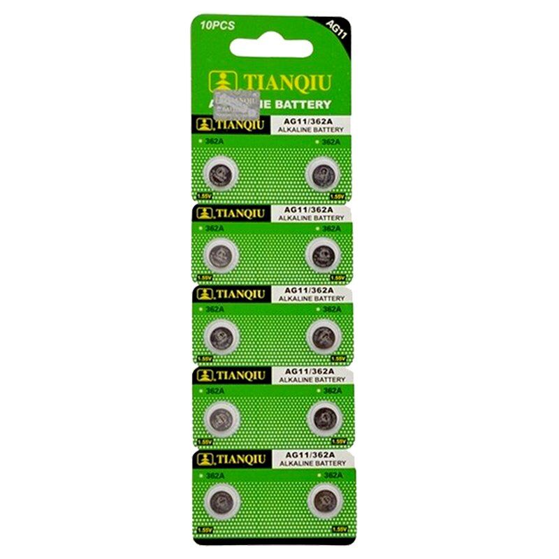 Tianqiu AG-11 Alkalin LR721H/362A Düğme Pil 10'lu Paket
