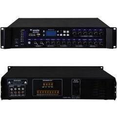 Westa WM-2250U 250 Watt 100 Volt USB-SD-Bluetooth 6 Bölgeli Trafolu Mixer Anfi