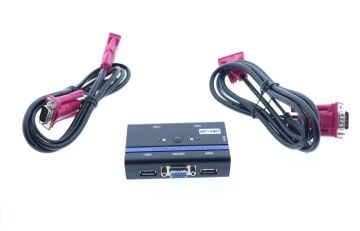 MT-VIKI 2 Port Kvm Switch Otomatik Klavye ile Geçiş 3x USB Girişli