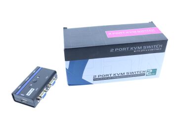 MT-VIKI 2 Port Kvm Switch Otomatik Klavye ile Geçiş 3x USB Girişli