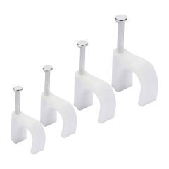 PowerMaster PM-24871 8 Numara Çelik Çivili 25 MM Kroşe 4X16 Antigron Kablolar İçin (100'LÜ Poşet)