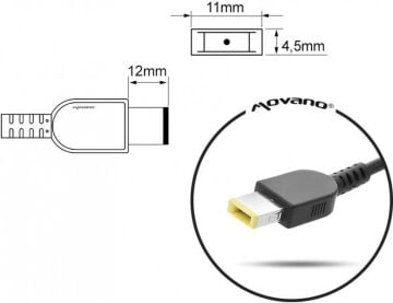 Lenovo 20V 4.5A Sarı Dört Köşe Soket 11mm*5mm Notebook Adaptör
