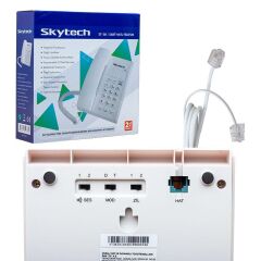 SKYTECH ST-361 KABLOLU EKRANSIZ TELEFON (SİYAH)