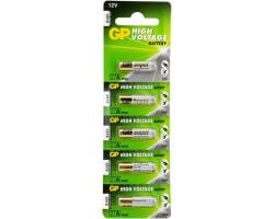 GP 27A 12V İnce Alarm Pili (5'li Paket)