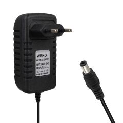 Weko 7.2 Volt - 1 Amper 5.5x2.1-5.5x2.5 Uçlu Priz Tipi Yerli Üretim Akü Şarj Adaptörü