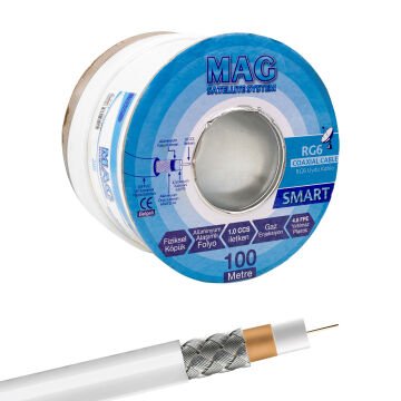 Mag RG6 U4 64 Tel Smart Anten Kablosu 100 Mt.
