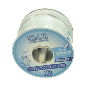 Mag RG6 U4 64 Tel Smart Anten Kablosu 100 Mt.