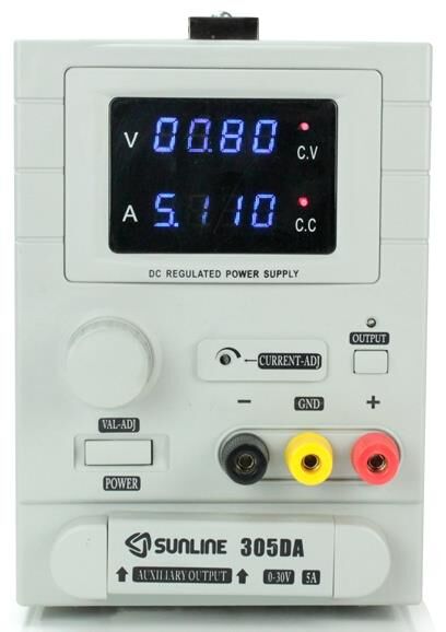 Sunline 305DA Ayarlı DC Güç Kaynağı 0-30V / 5A Power Supply 4Hane