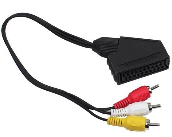 Scart Adaptör Dişi / Rca Erkek 20Cm Kablo
