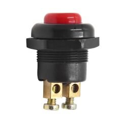 PowerMaster IC-180A-1 22mm Plastik 2P Marş Korna Butonu Kırmızı