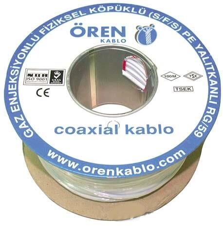 Ören Kablo Rg59 Fa Mini U4 Anten Kablosu (100Mt)