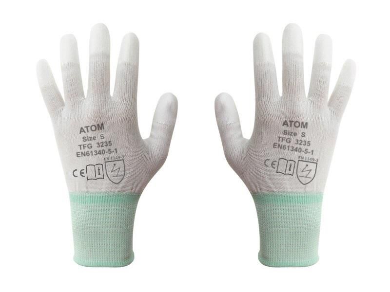 TFG-3233S Parmak Ucu Korumalı Antistatik Eldiven Small