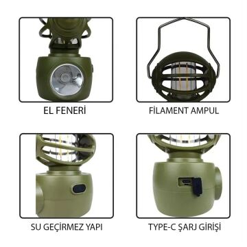 Powermaster LF-3328B 30Watt Kamp Lambası