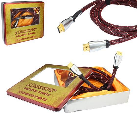 Powermaster Mk-2 Metal Kutu 2Mt Altın Uçlu Hdmi Kablo