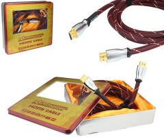 Powermaster Mk-2 Metal Kutu 2Mt Altın Uçlu Hdmi Kablo