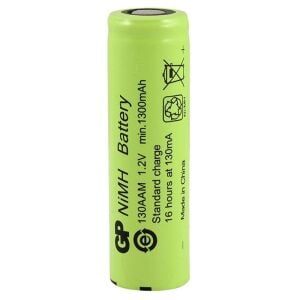 Gp  1.2 Volt 1300 mA Düz-Kafa Şarjlı Kalem Pil 130AAM