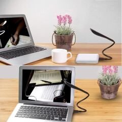PowerMaster PM-24561 14 Ledli Siyah Esnek Usb Led Lamba