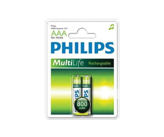 PHILIPS 800 MA ŞARJLI İNCE PİL 2Lİ PAKET FİYAT (R03B2RTU8/97)