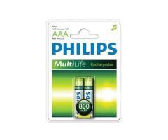 PHILIPS 800 MA ŞARJLI İNCE PİL 2Lİ PAKET FİYAT (R03B2RTU8/97)