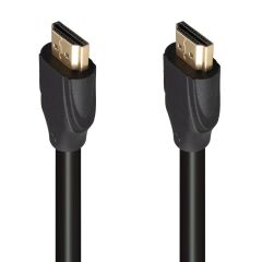 Fully G-507K Plastik Düz Siyah 25 Metre Gold Poşetli Hdmi Kablo