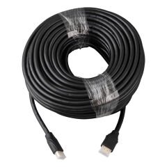 Fully G-507K Plastik Düz Siyah 25 Metre Gold Poşetli Hdmi Kablo