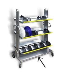 Tekerlekli Paslanmaz Çelik Taban Plakası