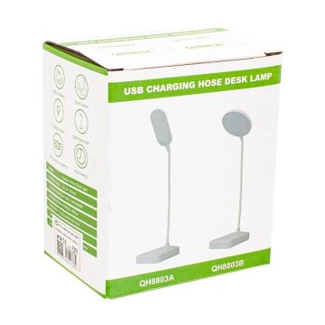 Powermaster MX-8803A Üç Modlu Masa Çalışma Lambası Akrobat USB Şarjlı Dokunmatik Düğmeli