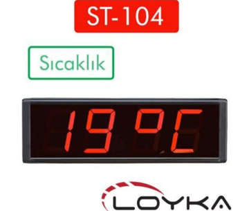 Loyka ST-104 Işıklı Termometre Saat