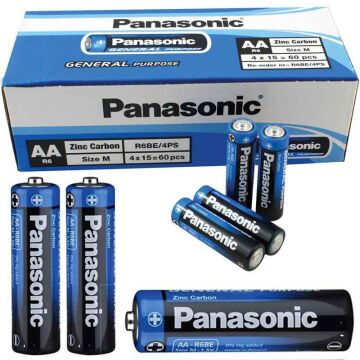 Panasonic Manganez 1.5 V AA 60’lı Kalem Pil (R6BE/4PS)
