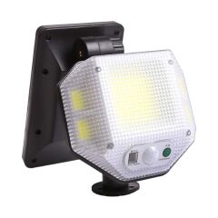 Powermaster PM-14917 Sensörlü Kumandalı 3 Kademeli Solarlı Bahçe Aydınlatma Lambası
