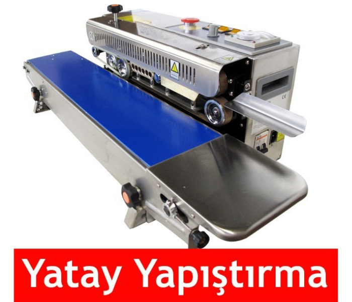 Hualian 770 I YATAY Yürüyen Bantlı Otomatik Folyo ve Naylon Yapıştırma Makinesi