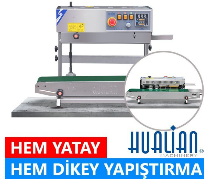 Hualian FRB 770 II Hem YATAY Hem DİKEY Yürüyen Bantlı Otomatik Folyo v