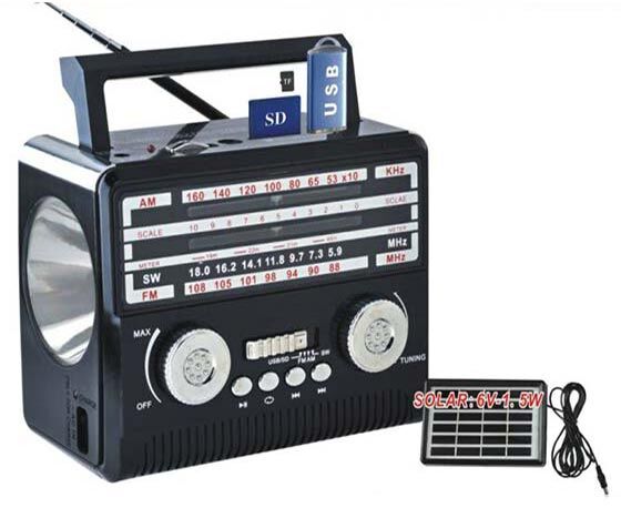 KAMAL KM-1360 USB/SD/FM DESTEKLİ SOLARLI MP3 ÇALAR RADYO