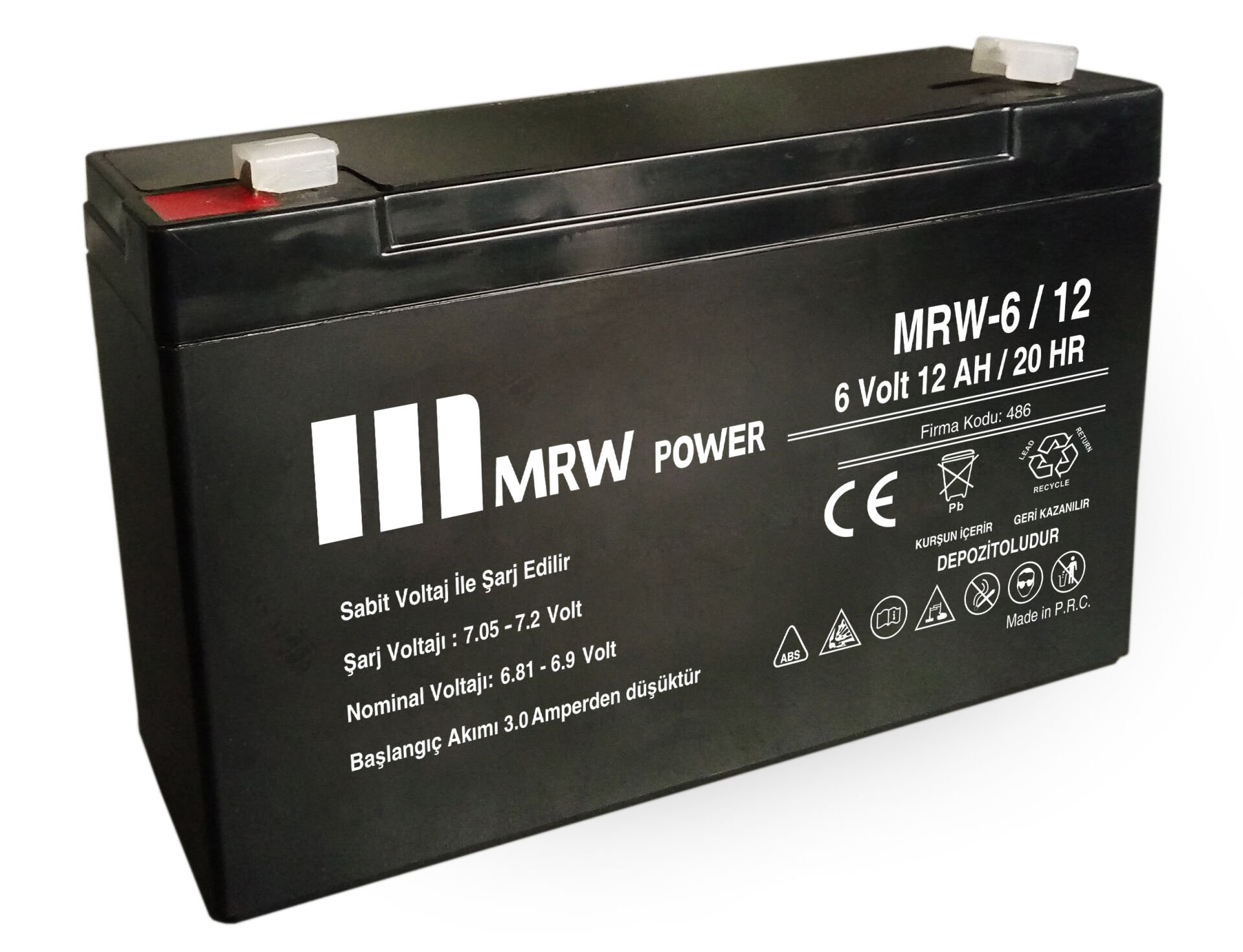 MERVESAN MRW-6/12 KURU TİP AKÜ