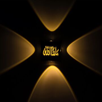 PowerMaster PM-24448 3000K Maşallah Dekoratif LED Duvar Aplik