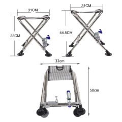 SUNUP SN-25796 METAL BALIKÇI TABURESİ KATLANABİLİR TAŞINABİLİR